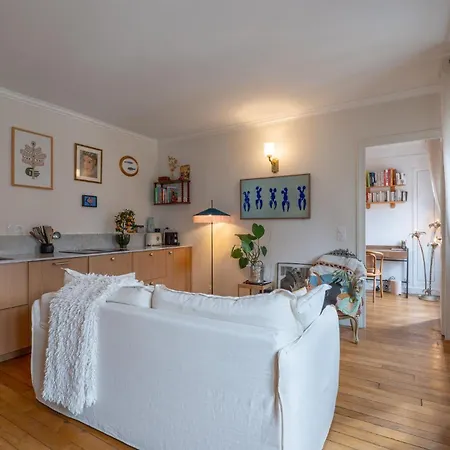 Lägenhet Charming 1br Floor In Montmartre With Elevator *